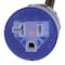 Ac Works SJTW; Cold Weather Extension Cord, 12 AWG, Indoor/Outdoor, 12/3, 1 Outlets, 5-20R, Black, PVC S520PR-025 - alternate 6
